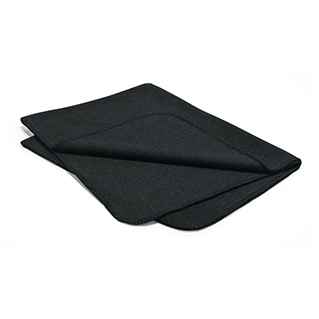 unica tæppe fleecetæppe graphite miacara sort mørkegrå
