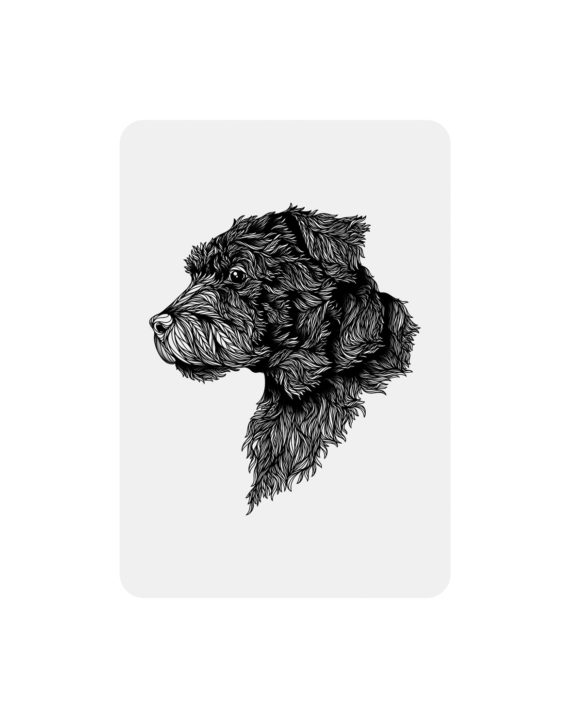 Border Terrier illustration/litografi fra FIFI + PASCALE via Pupenhagen