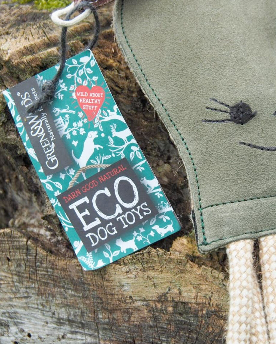 Blæksprutten Olive, ECO DOG TOY fra Green & Wilds via Pupenhagen